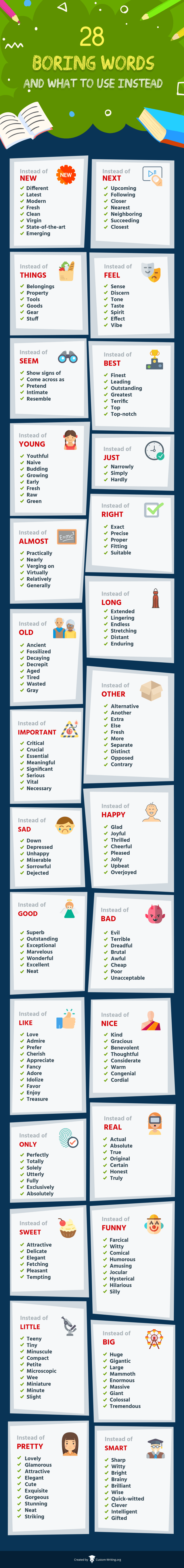 28 Boring words