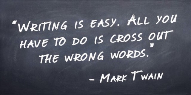 Writing Quote Mark Twain